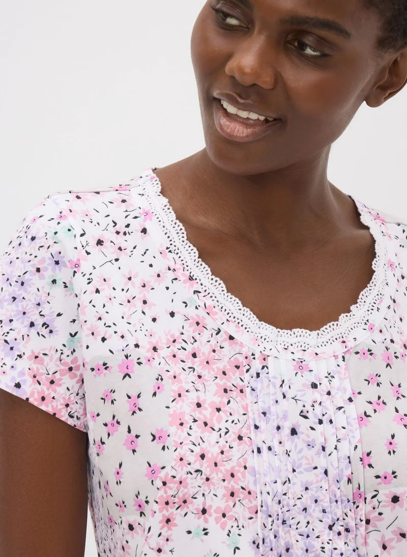 Matalan Multi Coloured Floral Patchwork Nightie