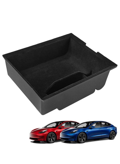 Center Console Organizer Tray for Tesla Model 3 Y Interior Accessories, Hidden Cubby Drawer Storage Box Container for Tesla Model 3 Model Y