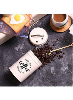 Arabest 3PCS Airtight Kitchen Canister with Lids, Coffee, Tea, Sugar Metal Containers Jars, Decorative Kitchen Food Canister Jars White  - Image 3