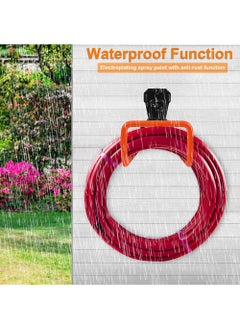 YOUGE Garden Hose Hanger, Wall Mount Hose Hanger with Screw and Drywall Anchors, Water Hose Holders for Outside Yard(Orange)  - Image 2