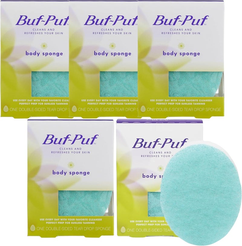 Buf-Puf Double-Sided Body Sponge Set of 5 - Image 1