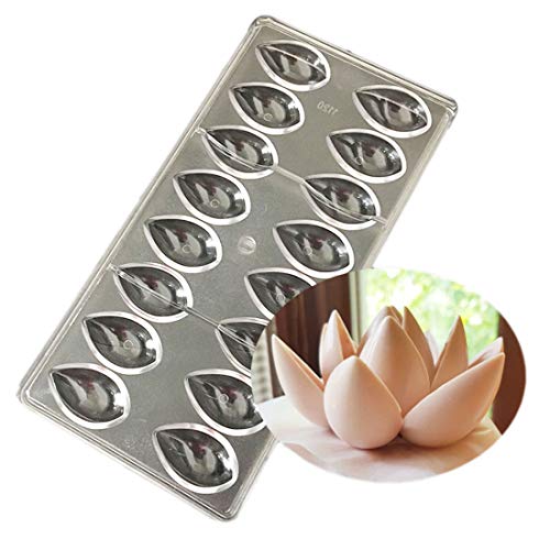 GRAINRAIN Polycarbonate Chocolate Mold DIY Candy Mould Clear Hard Plastic Bakeware Pastry Tools Drip (19388) - Image 1