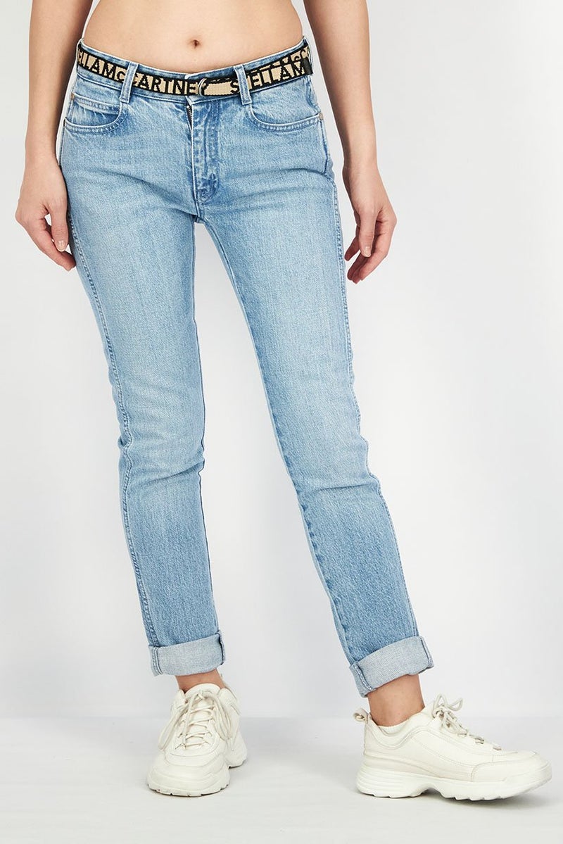 STELLA MCCARTNEY Women Regular Fit Stretchable Jeans, Blue - Image 1