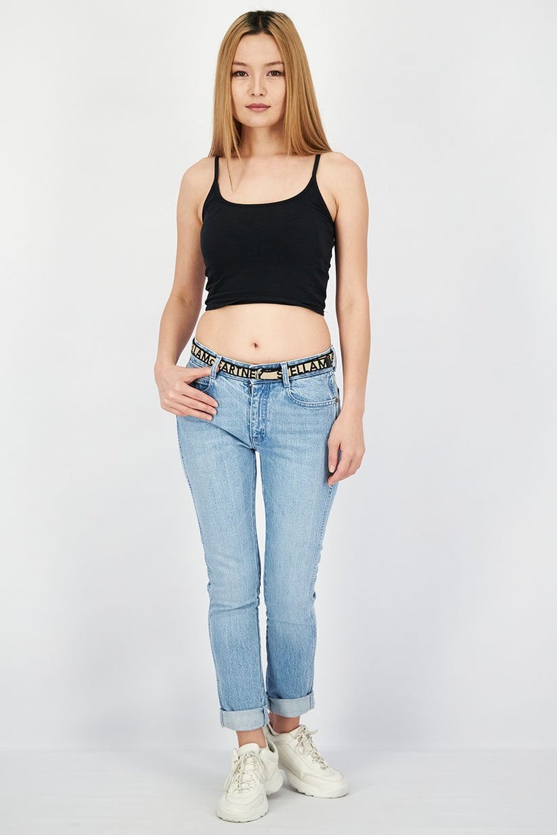STELLA MCCARTNEY Women Regular Fit Stretchable Jeans, Blue - Image 3