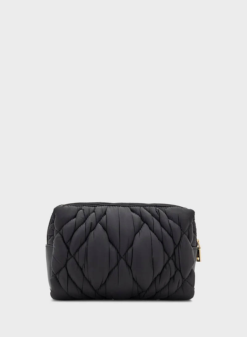 Love Moschino Logo Detailed Flap Over Clutche