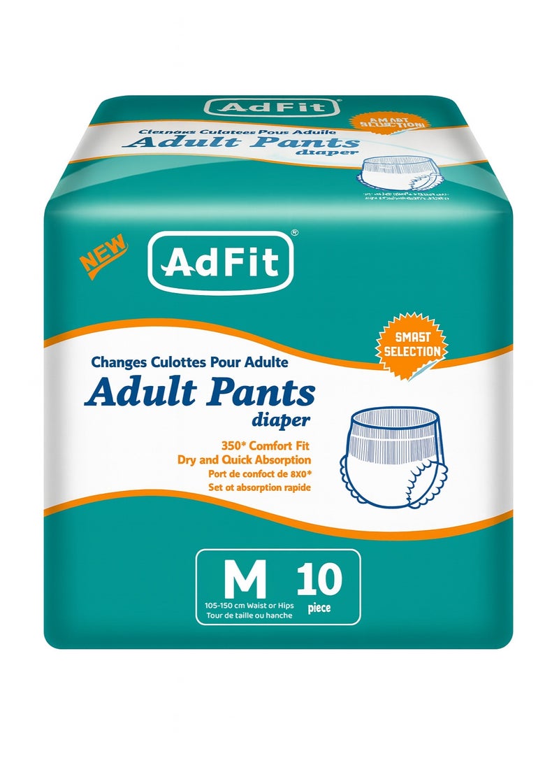 70 >110cm Adult Pants 10’s Medium Pack