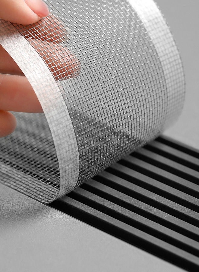 فاصولا مصفاة مجاري الصرف الصحي مستطيلة الشكل مضادة للانسداد، ملصق لاصق صرف أرضي للاستحمام - Image 3