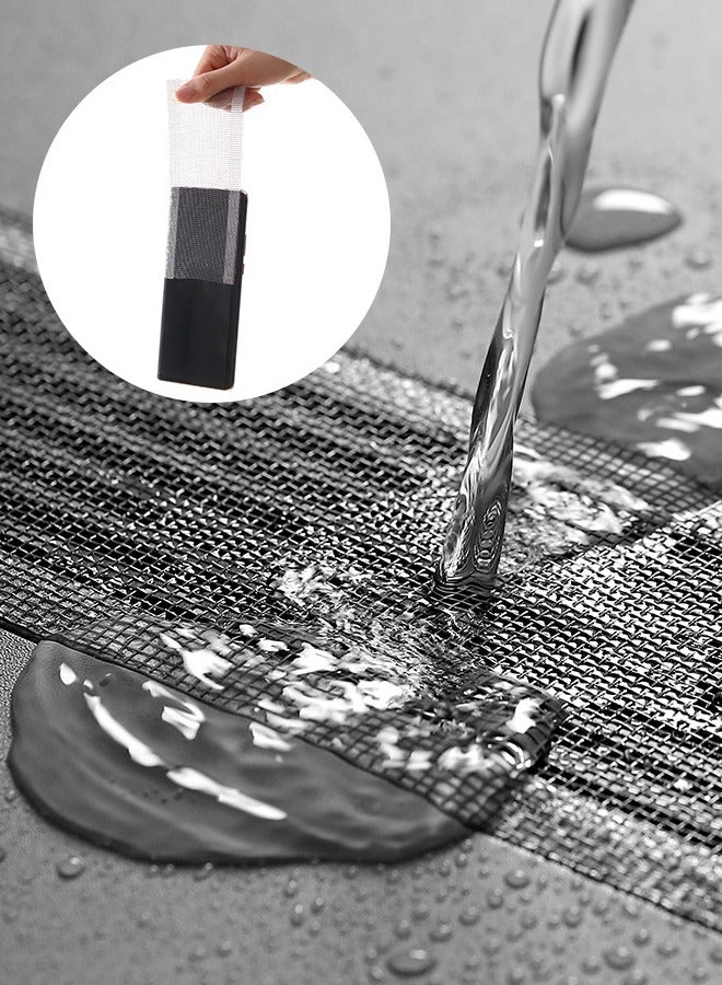 فاصولا مصفاة مجاري الصرف الصحي مستطيلة الشكل مضادة للانسداد، ملصق لاصق صرف أرضي للاستحمام - Image 4