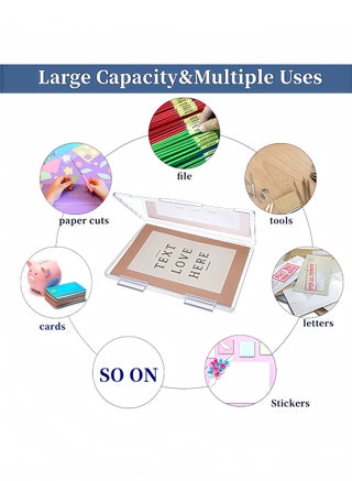 4 Pcs Portable Project Case Clear A4 File Box Transparent File Slim Cases Plastic Storage File Boxes Board Game Storage Organizer,12.1 x 9.1 Inch - view 3