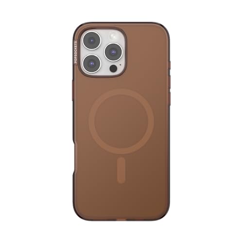PopSockets iPhone 16 Pro Max Case Compatible with MagSafe Phone Case for iPhone 16 Pro Max Wireless Charging Compatible Case Only Amber - Image 1