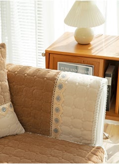 Sharpdo Sofa Slipcover Sofa Cover 4 Seater Four Seasons Corduroy Sofa Seat Cushion Thick Sofa Protector Anti-slip 110x240CM  - Image 5