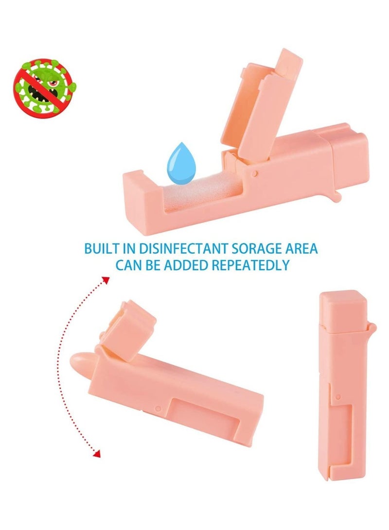 Y&D Non Contact Door Opener tools No touch door opener for bank, Elevator Button Pusher,Hand Tool Serves Easy to hold,Hygiene of Hand Safety Clean Key Chain 2 PCS（Blue/Pink）  - Image 3