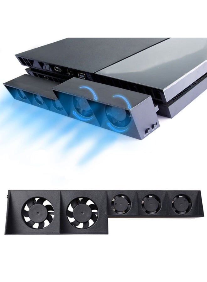 دوبي مروحة التبريد التلقائي لـ PS4 ، مبرد USB الخارجي أجهزة استشعار درجة الحرارة التلقائية التي تتحكم في العادم الحراري للمشاع يعمل مع PlayStation 4 CUH-1xxx - Image 1
