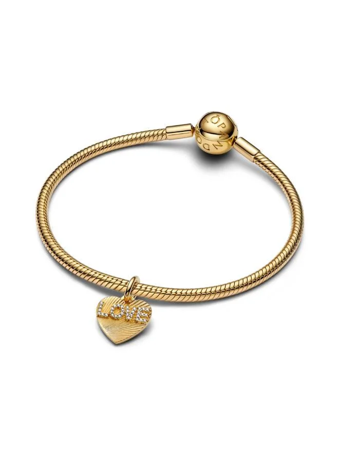 PANDORA Clear Engravable Love Heart Dangle Charm for Women | Best Price UAE