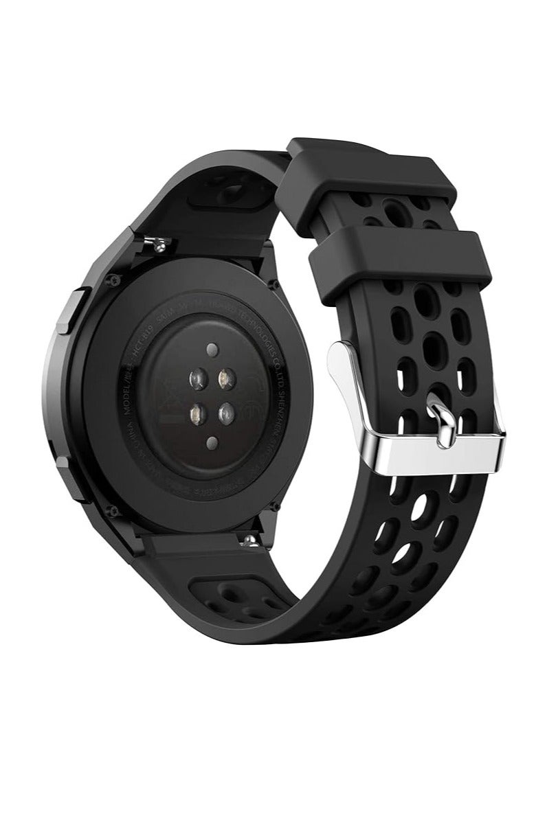 Strap Replacement Bands Compatible with 22MM Huawei Watch GT2E Bands,Adjustable Accessory Soft Silicone Sport Wristband for Women Men - Image 1