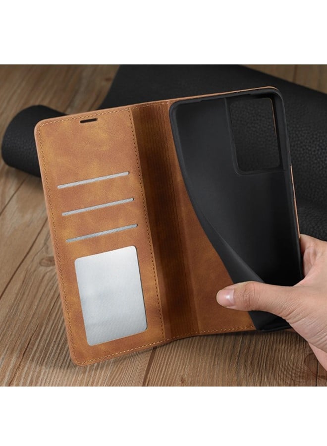 We Happy Leather Phone Cover for Samsung Galaxy Magnetic Wallet Flip Book with Card Slots - Image 4