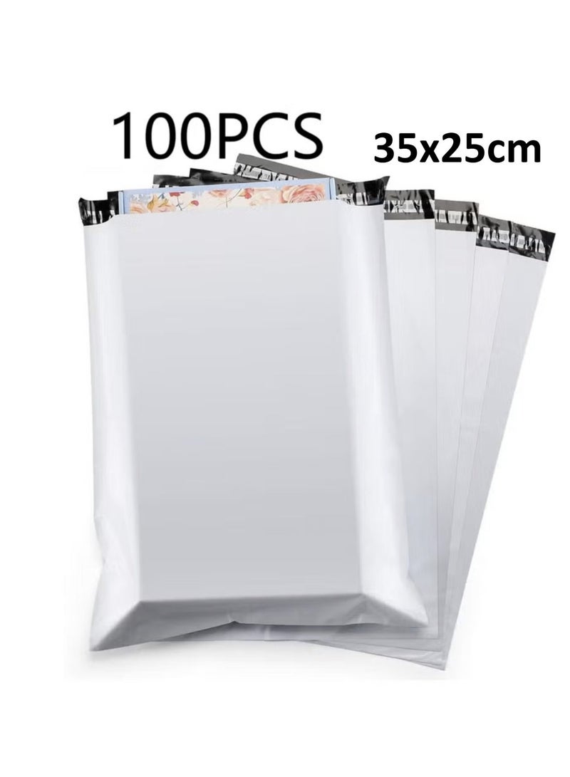 iPack Plastic Envelope Bag Self-Seal Adhesive Courier Shipping Bags | Strong Thick Shipping Bags For Ecommerce Stores | (35 x 25cm) (100Pcs) - Image 1