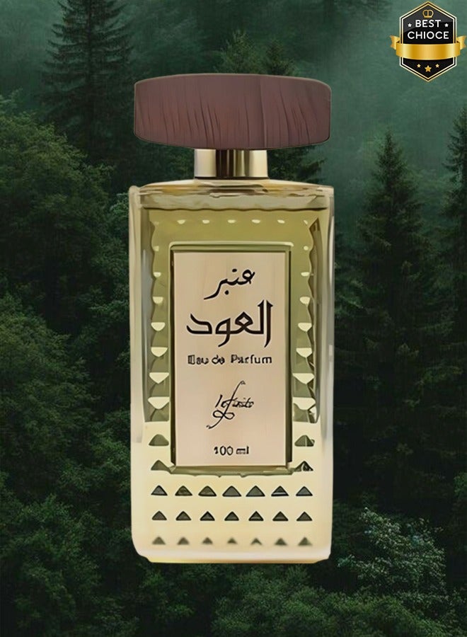 Infinite 4 Pieces Amber Al Oud Perfume 100ml EDP - Image 2