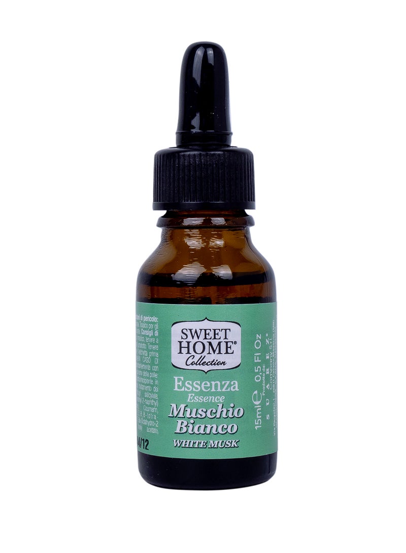 سويت هوم إسنسز - زيت عطري برائحة المسك الأبيض، ١٥ مل | عطر فاخر يدوم طويلًا للمنزل والمكتب وموزع الروائح | رائحة المسك الناعمة والنظيفة والأنيقة للاسترخاء والانتعاش والسكينة اليومية - Image 2