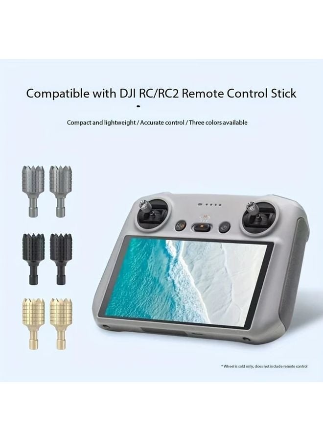 Golden DJI RC RC2 Remote Control Joystick Compact Lightweight Precise Drone Accessories - Image 2