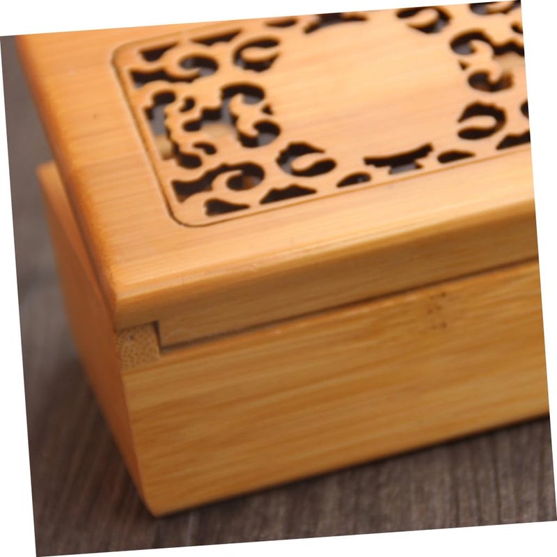 Creative Hollow Out Business Card Storage Box Portable Name Holder Compact Card Case for Office Desk Organization - Image 3