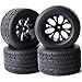 ZRRC Preglued 12mm Hex RC Wheels Tires 110 RC Truck Tires and Wheels 28 MT Tyres for Traxxas Rustler Stampede 2WD 4x4 VXL Hoss ERevo Redcat Volcano EPX Riaario Amoril Kyosho 110 RC Monster Truck - Image 2