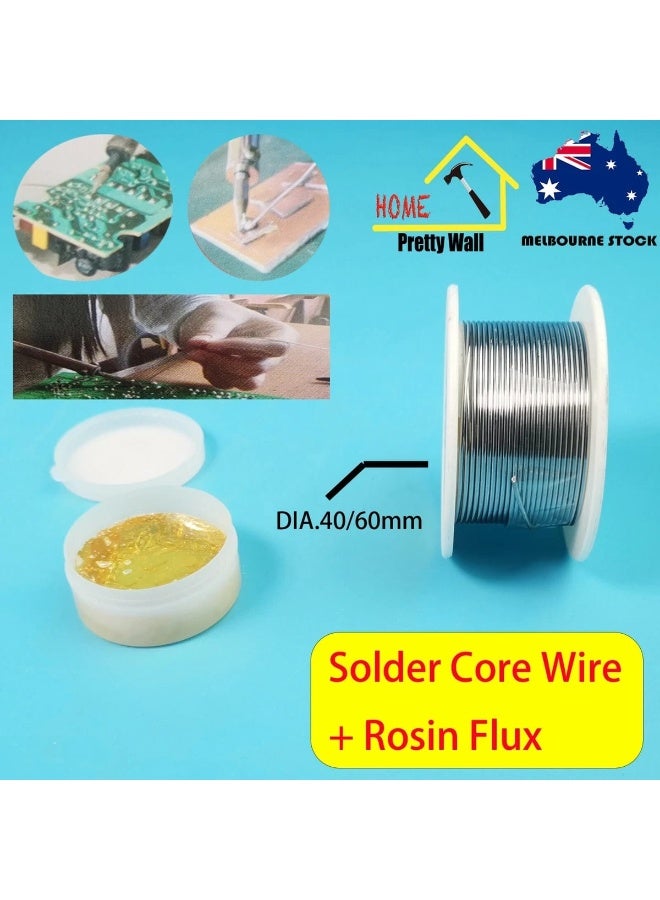 Soldering equipment, solder wire, 40/60 tin-plated steel wire + rosin flux, 2-piece set - Image 2