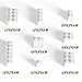 RWDTER 120 Pieces Bulk Bricks 8 Sizes of Mixed Building Blocks Compatible with Lego and All Other Brands White - Image 4