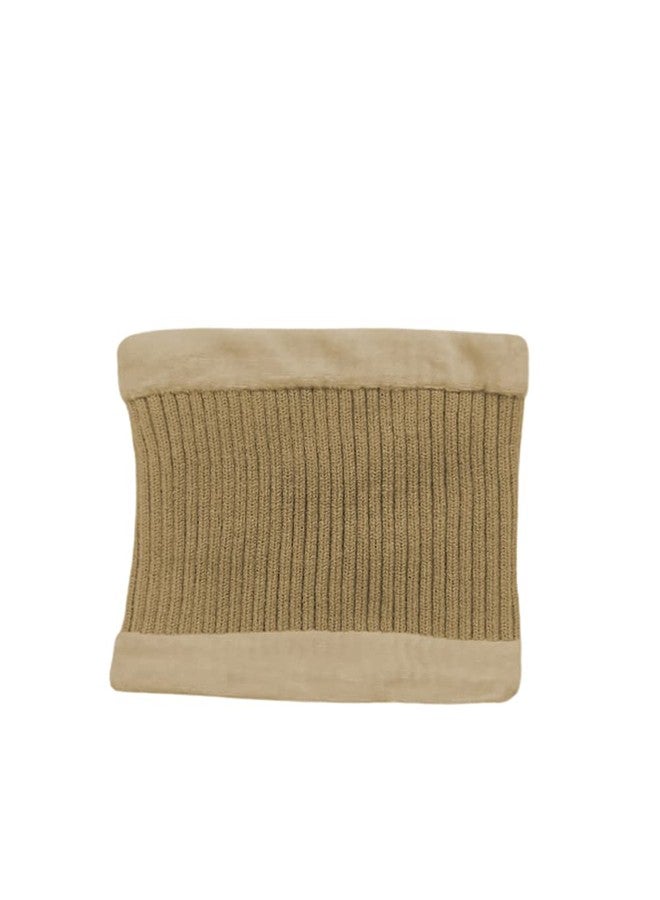 V3E قبعة شتوية دافئة محبوكة بتصميم وجه قطة لطيف من V3E مع مدفأة رقبة من الصوف (بيج) - Image 3