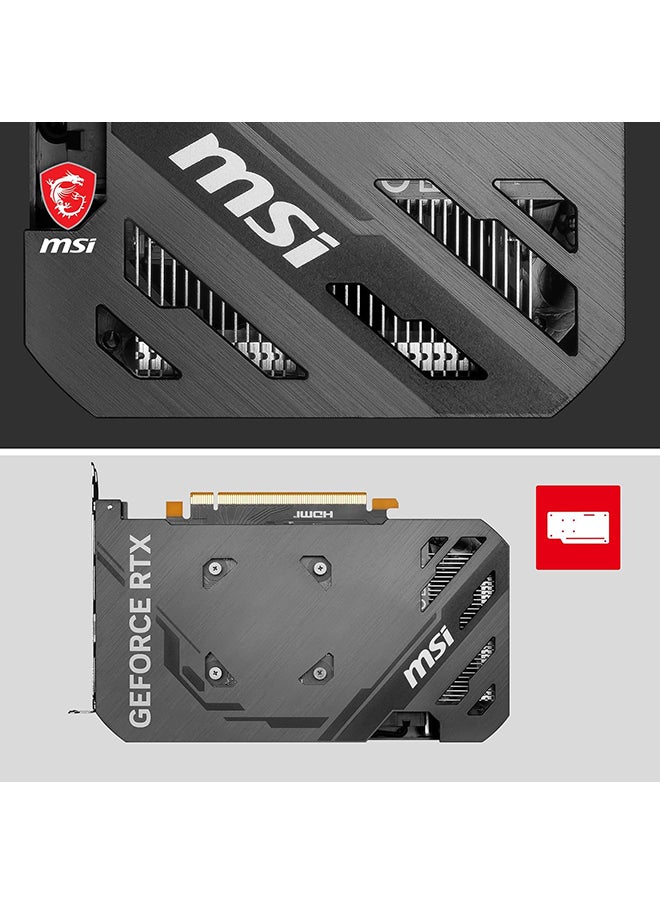 إم اس أي بطاقة رسومات GeForce RTX 4060 Ventus 2X OC، ذاكرة 8 جيجابايت GDDR6 128 بت، ساعة تعزيز 2490 ميجاهرتز، سرعة ذاكرة 17 جيجابت في الثانية، 3072 نواة CUDA، PCIe Gen4 x8، DisplayPort / HDMI | 912-V516-012  - Image 5