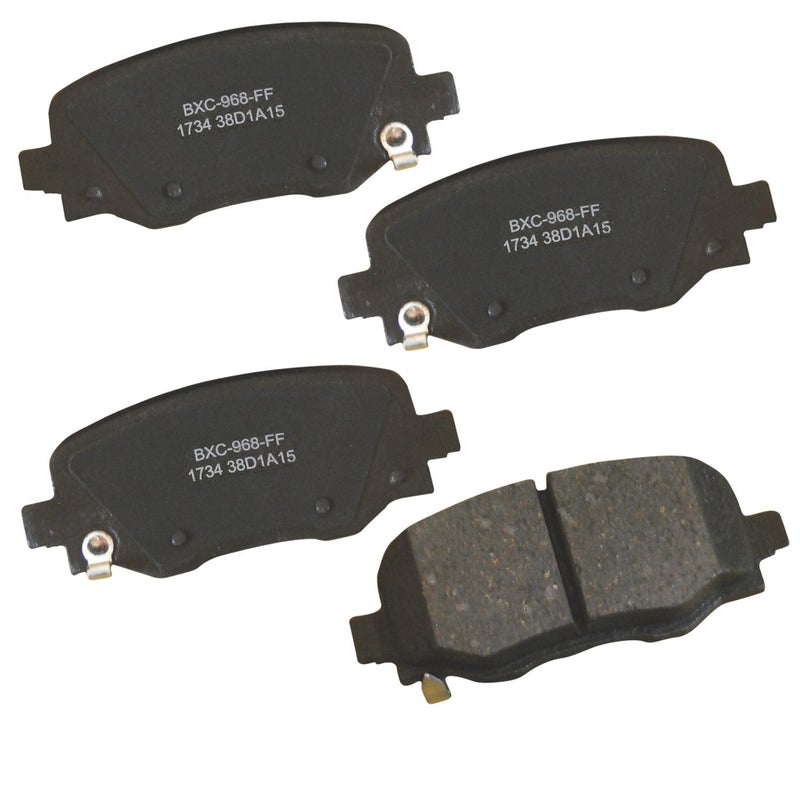 بنديكس وسادات فرامل خلفية سيراميكية Bendix Premium SBC1734 لسيارات Chrysler 200 (2017-2015) وJeep Cherokee (2021-2014) - Image 1
