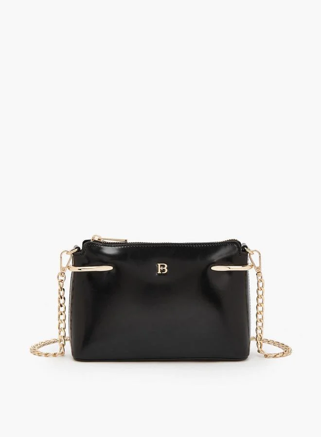 Crossbody Bag With Chain Accent
