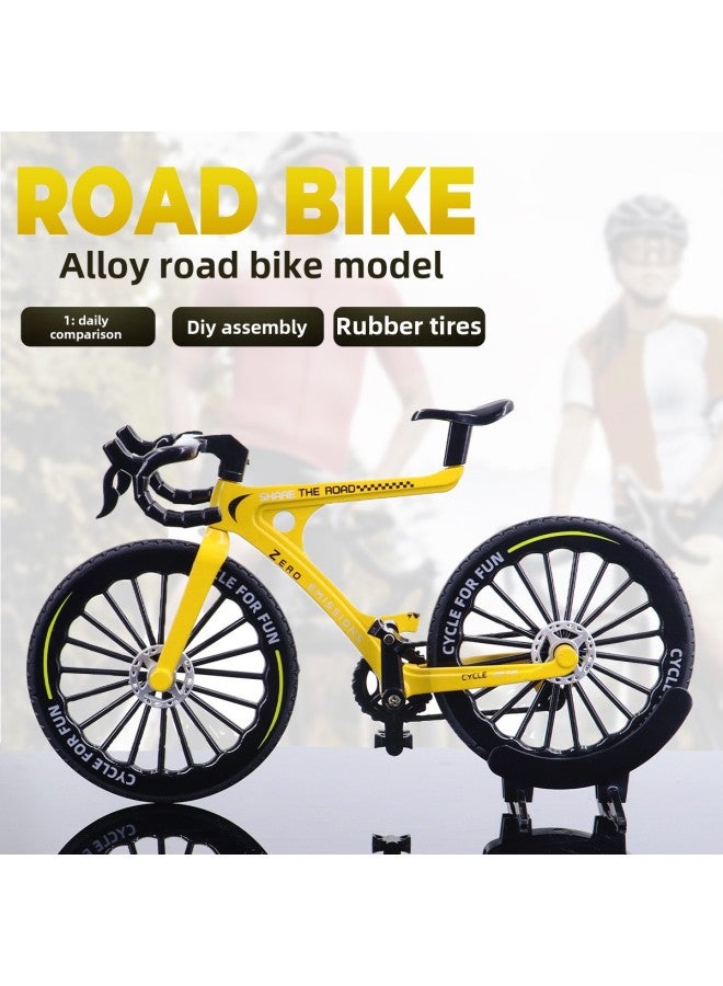 Mountain Bike Model Cross-country 1:8 Simulation Mini Alloy Bicycle Ornaments Children's Toys Batch-Color:713668-trek Alloy Bike - Gray  - Image 2