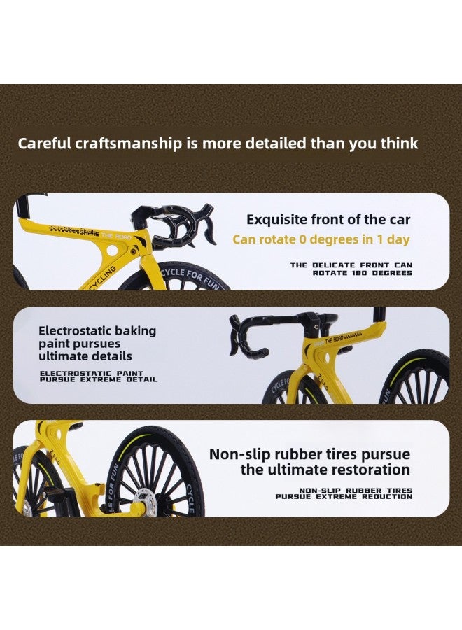 Mountain Bike Model Cross-country 1:8 Simulation Mini Alloy Bicycle Ornaments Children's Toys Batch-Color:713668-trek Alloy Bike - Gray  - Image 4