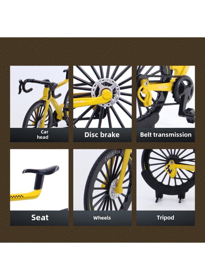Mountain Bike Model Cross-country 1:8 Simulation Mini Alloy Bicycle Ornaments Children's Toys Batch-Color:713668-trek Alloy Bike - Gray  - Image 5