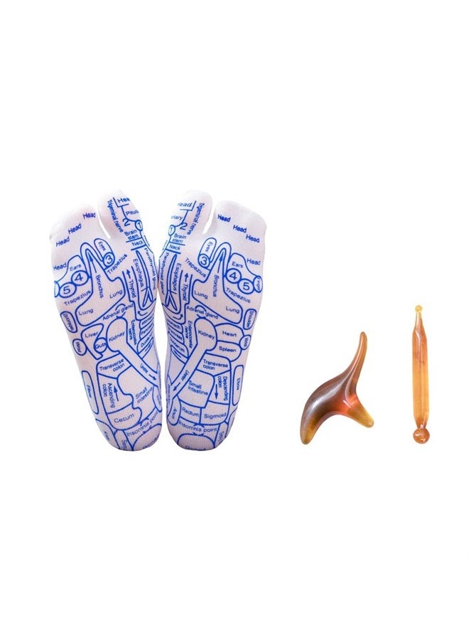 Broman Reflexology Socks with Trigger Point Massage Tool, Foot Pain Relief Remedy for Foot Massage,Women's Size - Image 1