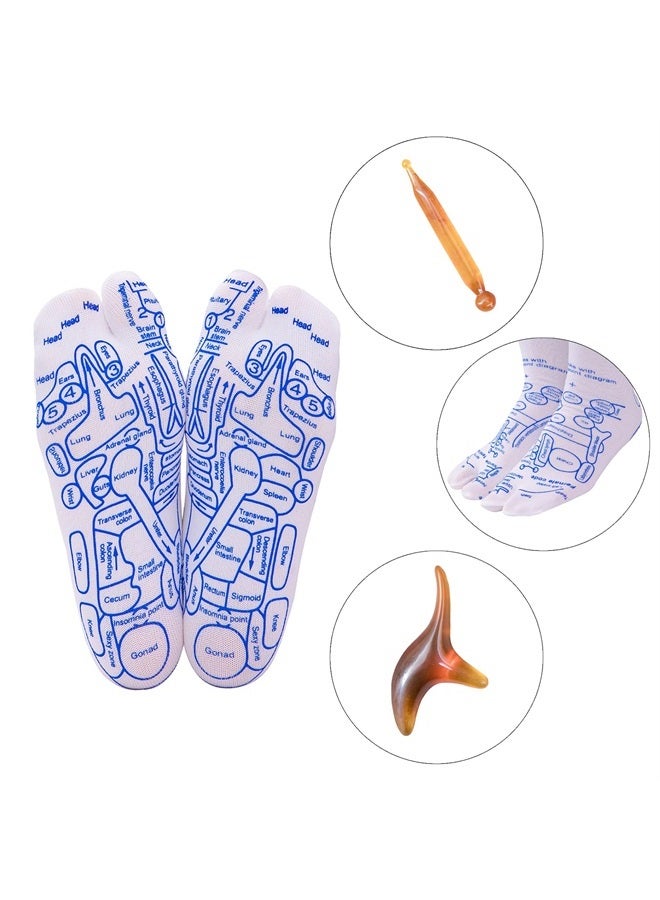 Broman Reflexology Socks with Trigger Point Massage Tool, Foot Pain Relief Remedy for Foot Massage,Women's Size - Image 2
