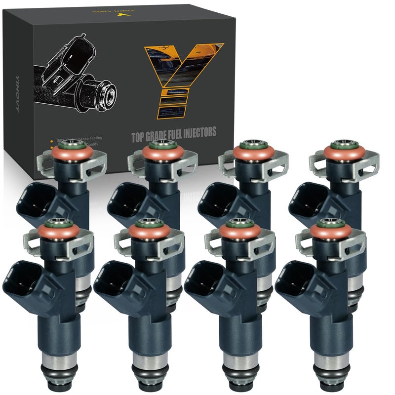 YIHOVY Upgraded Fuel Injectors 12594512 fit for Chevy Tahoe Avalanche Express Silverado Suburban 1500 20072009 fit for GMC Yukon Sierra Savana 20072009 V8 53L Flex FJ977 8 - Image 2