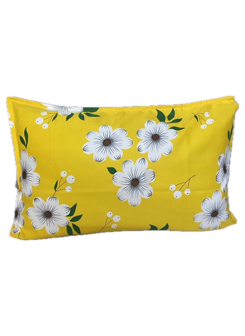 2 yellow pillowcases, size 70*60