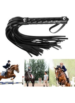 RATSAW Leather Horse Whip Leather Whip for Horses Whip for Play Faux Leather Whips PU Handle Outdoor Sports Horse Riding Whip Lightweight Gift Accessories Training Tool Portable Gift  - Image 2