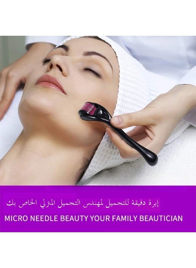 سينران 1PC الأسطوانة مناسبة للجلد والشعر واللحية - تم تصميم أسطوانة الجسيمات الدقيقة من التيتانيوم للنساء والرجال لاستخدام الوجه وفروة الرأس ، مما يضمن السلامة وسهولة الاستخدام عند 0.25 ملم.  - Image 3