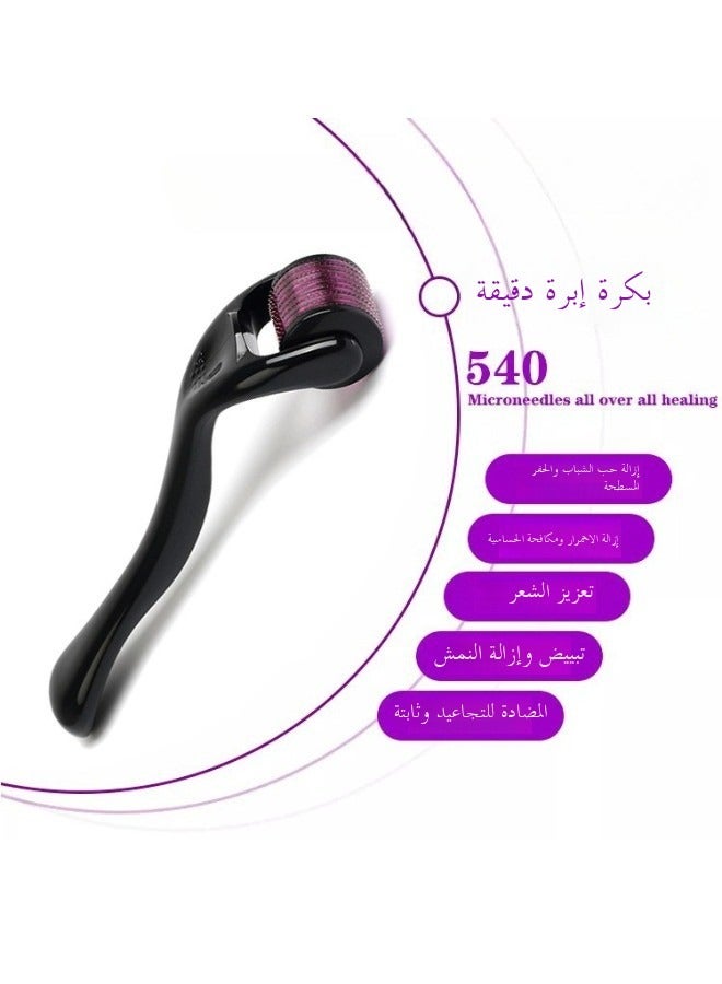 سينران 1PC الأسطوانة مناسبة للجلد والشعر واللحية - تم تصميم أسطوانة الجسيمات الدقيقة من التيتانيوم للنساء والرجال لاستخدام الوجه وفروة الرأس ، مما يضمن السلامة وسهولة الاستخدام عند 0.25 ملم.  - Image 4