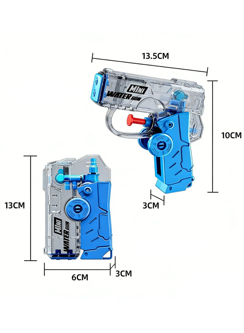4 Pack Mini Water Gun for Kids Toddler, Holi Pichkari for Kids Swimming Pool Accessories Water Games Water Pool Toys 7-8M Long Range Super Water Soaker Squirts Blasters Gun (Multicolour) - Image 4