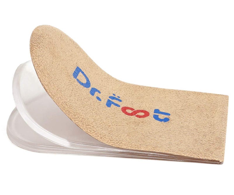 DrFoot DrFoot Adjustable Orthopedic Heel Lift Inserts Height Increase Insole for Leg Length Discrepancies Heel Spurs Heel Pain Sports Injuries and Achilles tendonitis Beige 3 LayersL