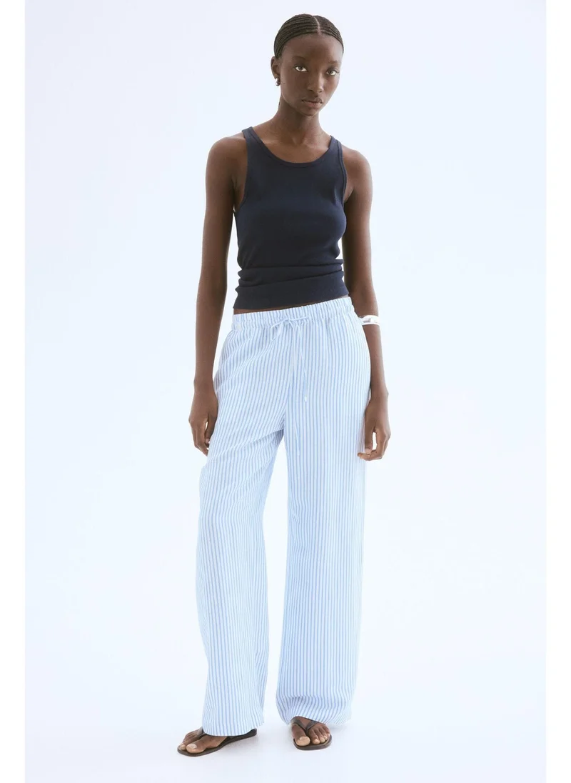 اتش اند ام Linen-blend trousers