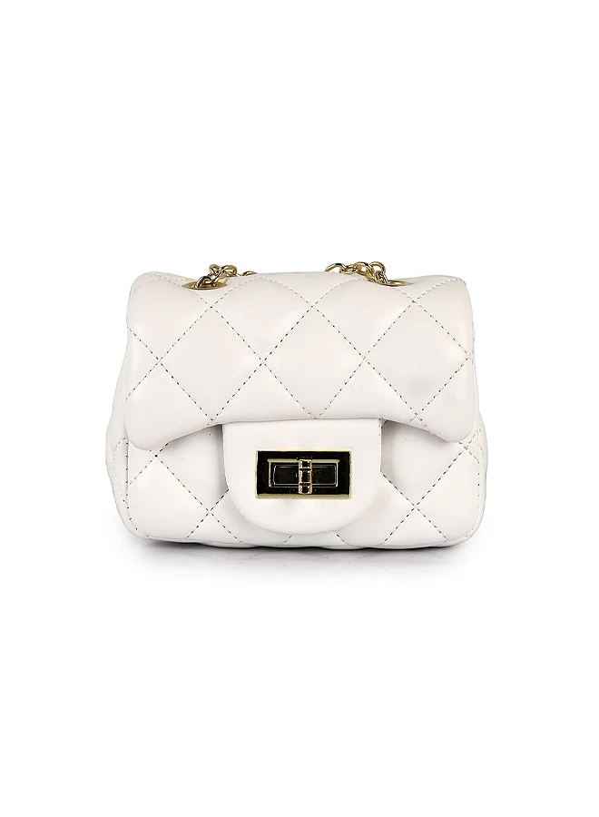 Lion Llama Mini Quilted PU Crossbody Bag | Trendy Mini Quilted Crossbody Bag for Women & Girls | Stylish Shoulder Purse