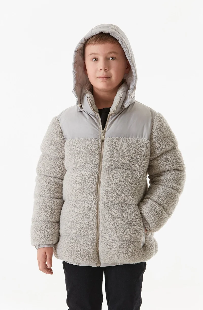 فولامودا Hooded Boy Plush Coat