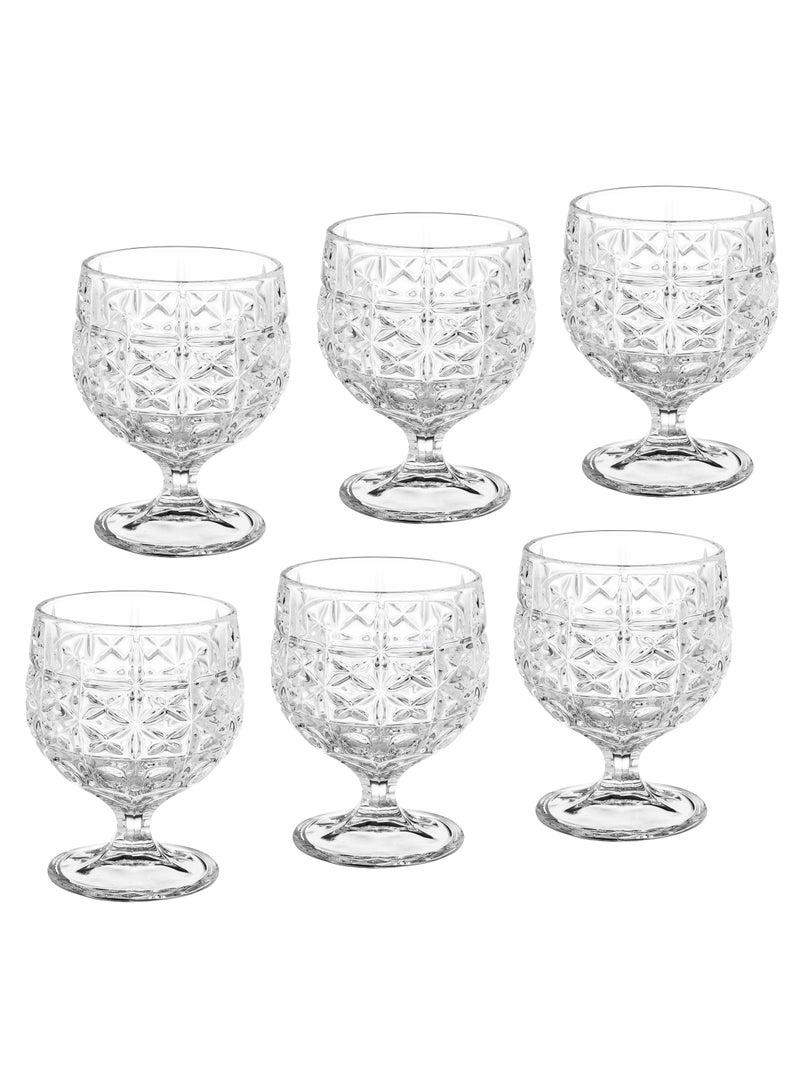 Blinkmax Set of 6 Pure Glass Juice Glasses Clear 180 ml - Image 3