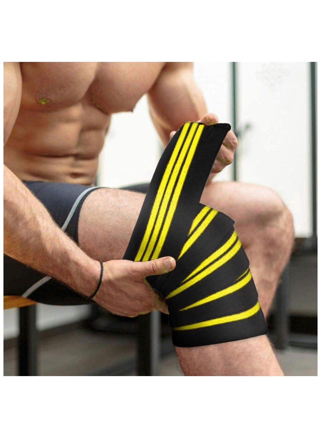 ウエイトトレーニング Knee wraps yellow Ultra Pro Knee Wraps – GoFit.net