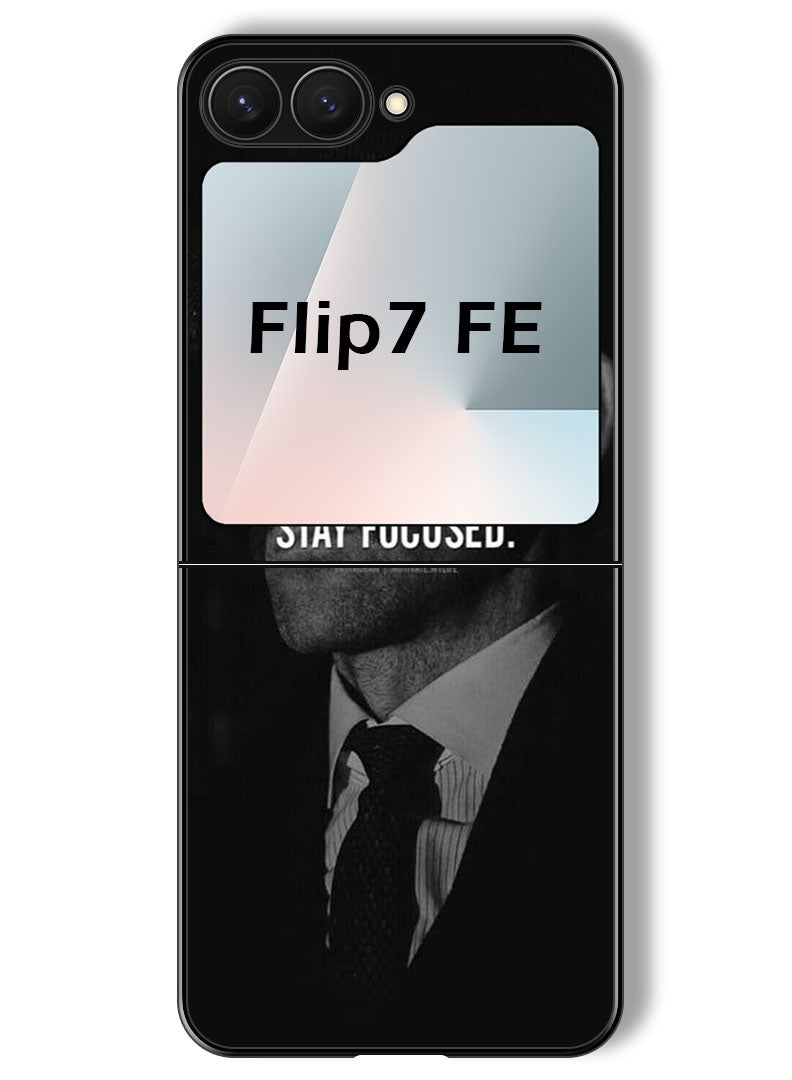 Theodor Case Compatible with Samsung Galaxy Z Flip 7 FE 6.7 Inch Protection Shockproof Bumper Cover Stay focused - Image 1